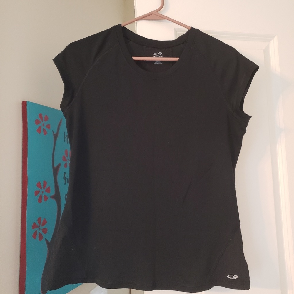 Black Champion duoDRY workout top